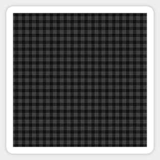 Rich Tartan - Dark Grey and Soot Black Sticker